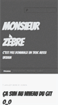 Mobile Screenshot of monsieurzebre.com
